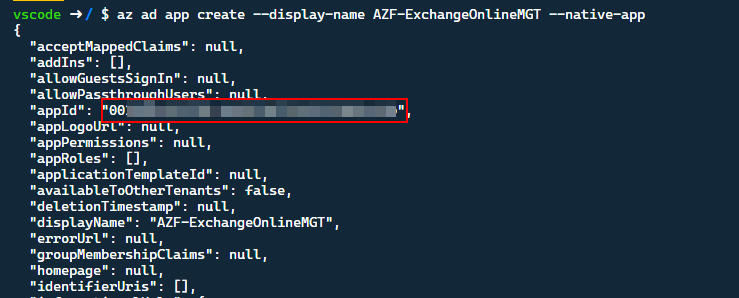 Create App Registration